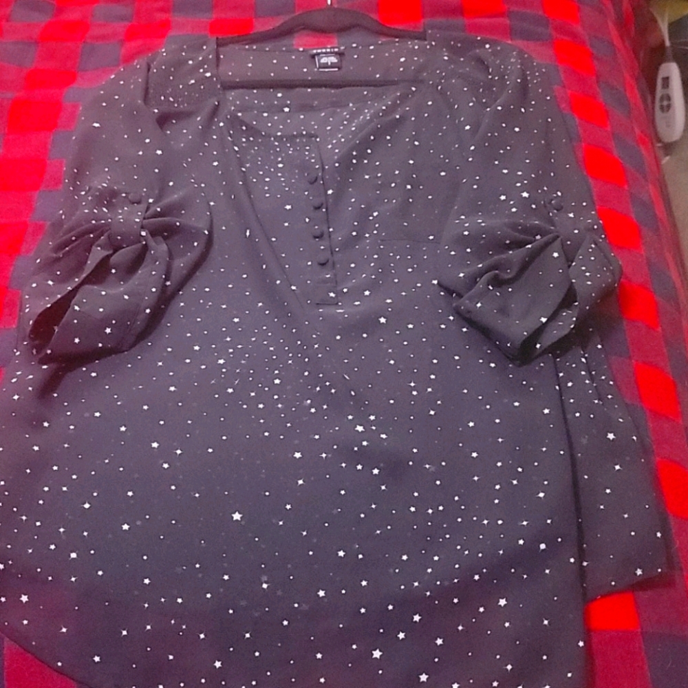 Torrid sheer star blouse